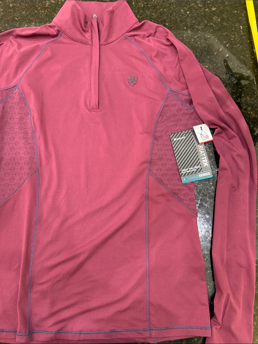 Ariat Women’s Zip-Up Performance Top - Wine
